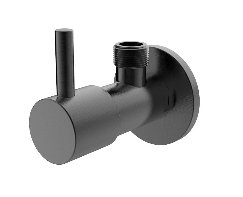 Regn hoekstopkraan, Gun metal black - 10017GM