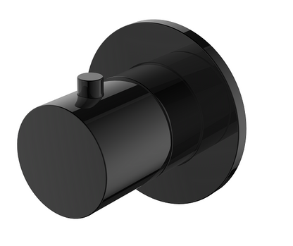 Regn stopkraan, gun metal black - 10018GM