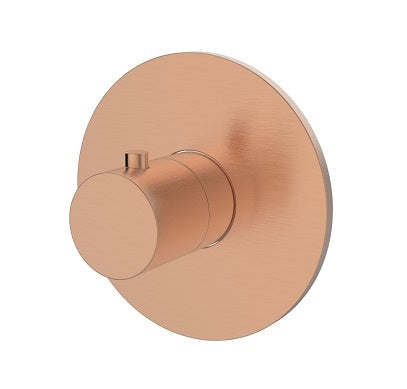 Regn losse inbouwthermostaat, Geborsteld koper - 10019RG