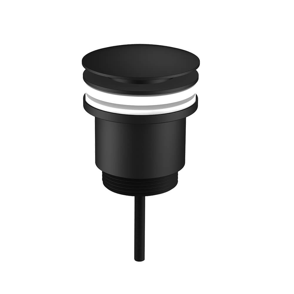 Regn pop-up wastafelafvoerplug, Mat Zwart - 13000MB