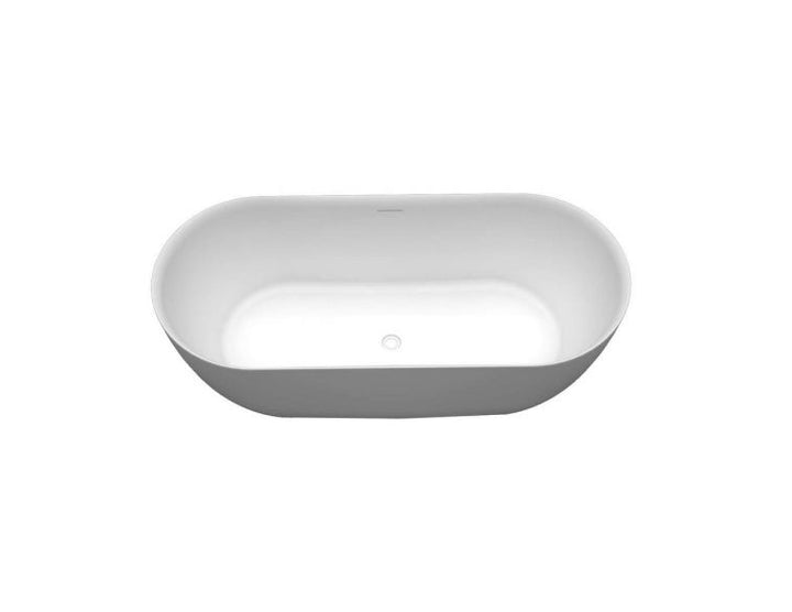 Regn vrijstaand bad 180 x 80cm Inclusief waste, wit - 14006WT