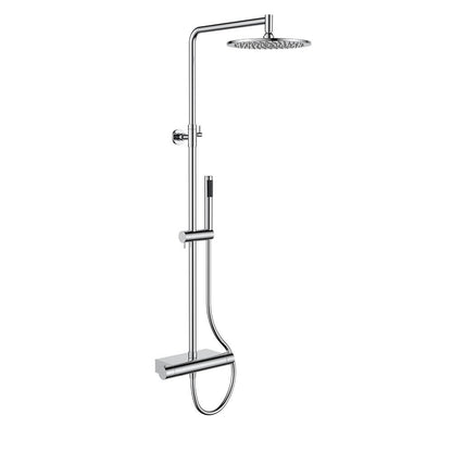 Regn thermostatische regendouche met planchet, Chroom - 15001CR