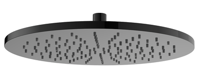 Regn hoofddouche rond 30cm, gun metal black - 15012GM
