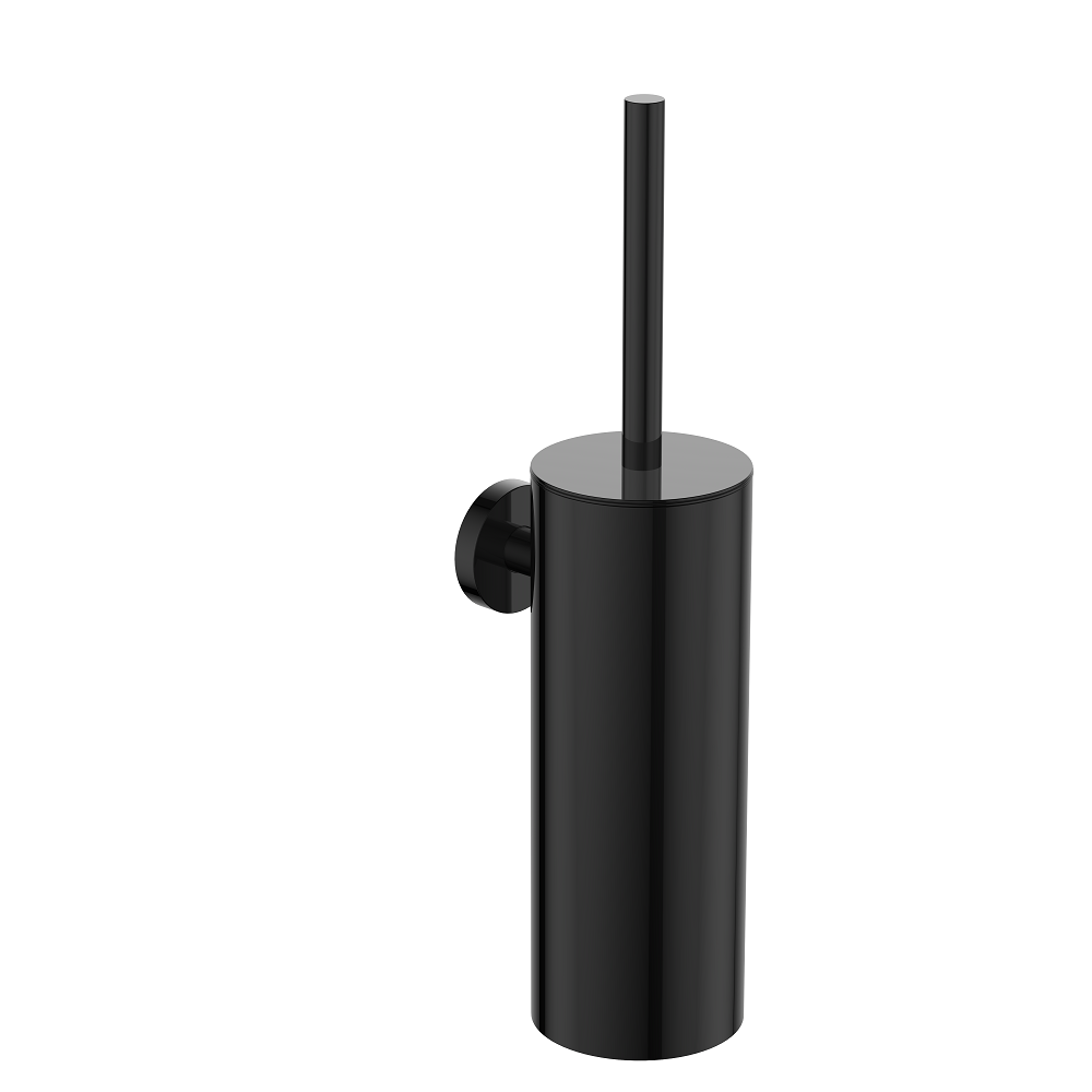 Regn toiletborstel met houder, gun metal black - 17003GM