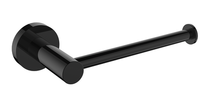 Regn toiletrolhouder zonder klep (met rozet), gun metal black - 17006GM