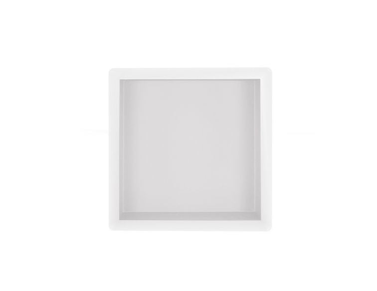Regn inbouwnis 30 x 30 x 7cm, mat wit - 17007MW