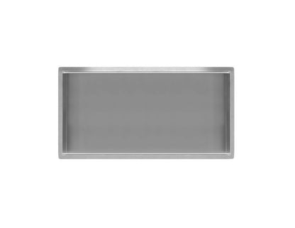 Regn inbouwnis 30 x 60 x 7cm, Geborsteld nikkel - 17009BN