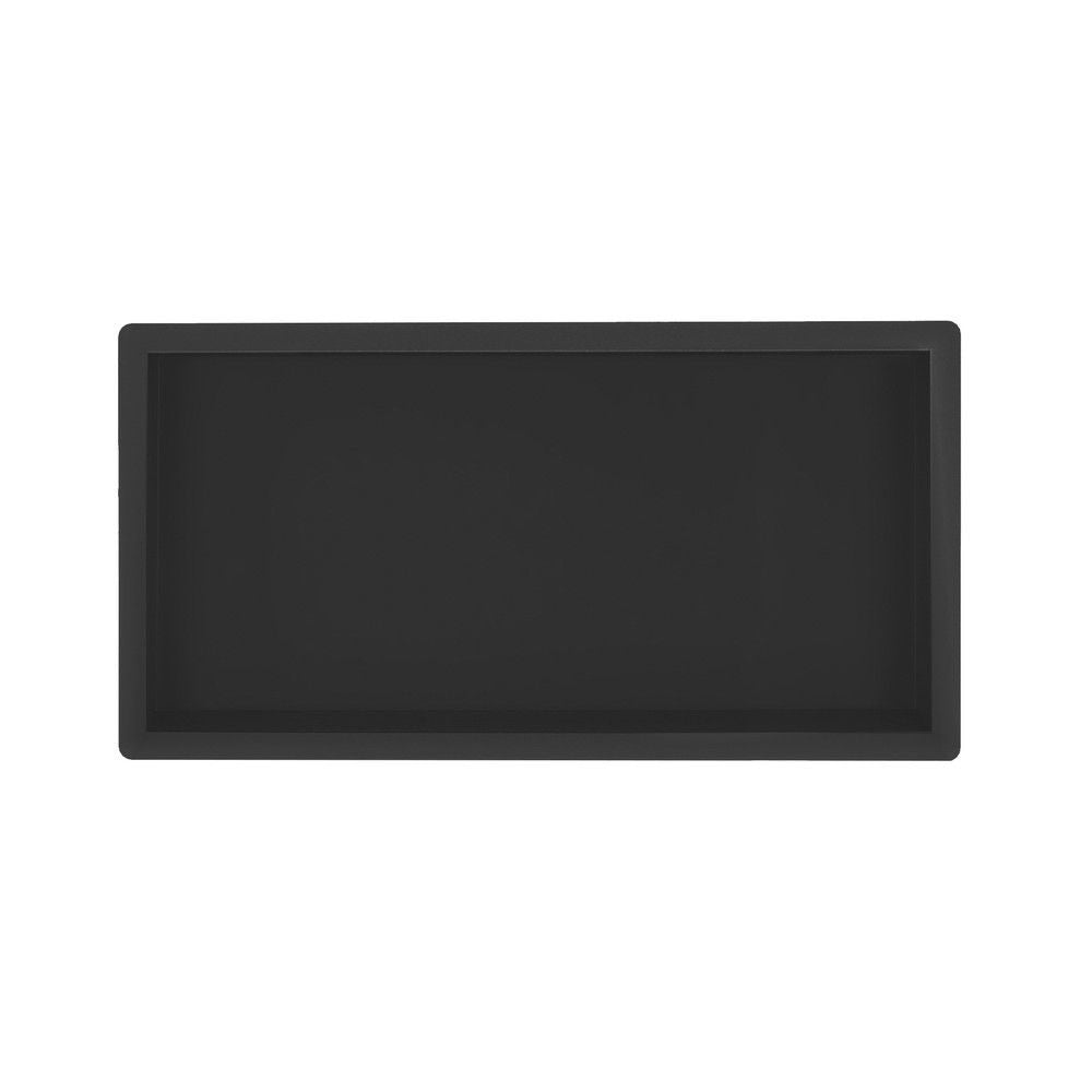 Regn inbouwnis 30 x 60 x 10cm, Mat Zwart - 17010MB