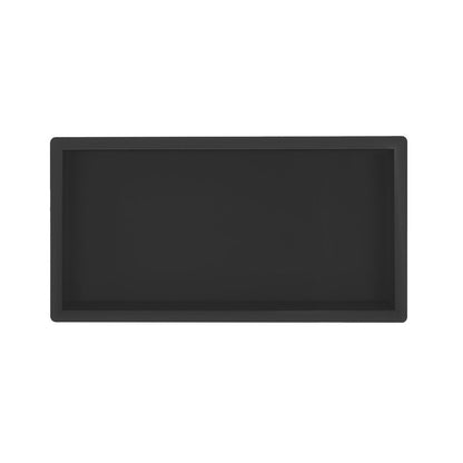 Regn inbouwnis 30 x 60 x 10cm, Mat Zwart - 17010MB
