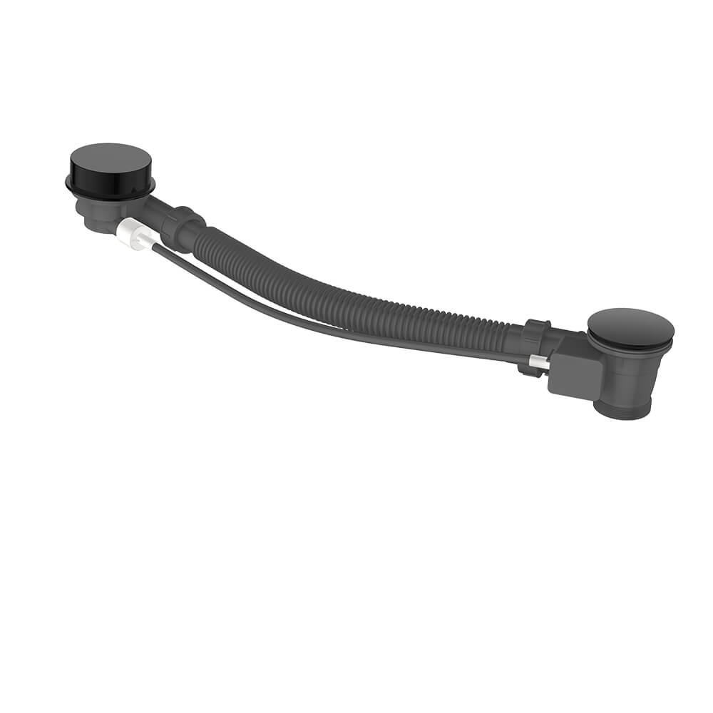 14000GM — Regn badoverloop, gun metal black