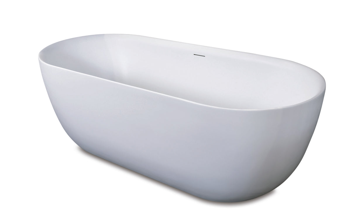 14106MW — Regn vrijstaand bad 180x80cm, mat wit