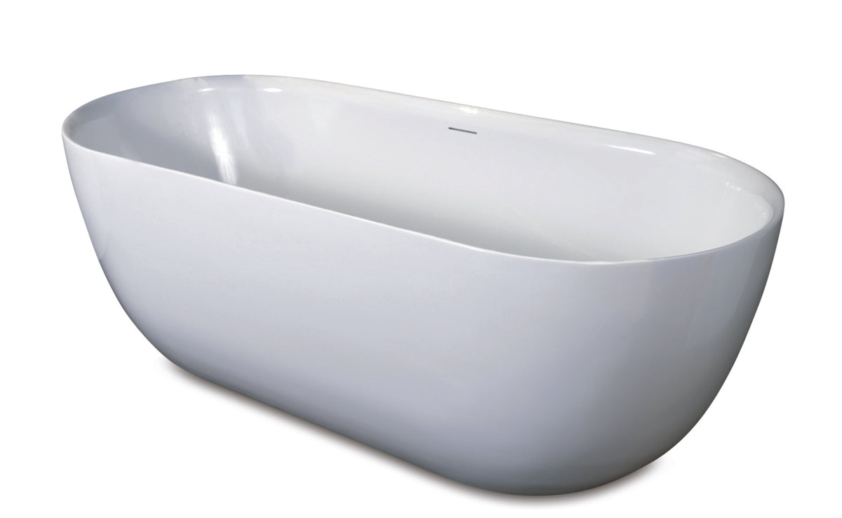 14106WT — Regn vrijstaand bad 180x80cm, glans wit