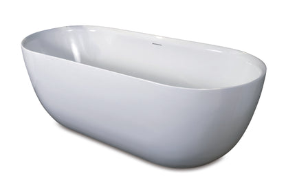 14106WT — Regn vrijstaand bad 180x80cm, glans wit