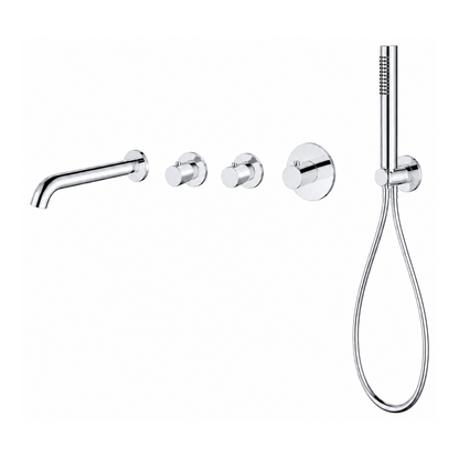 15040CR — 15040CR - Regn badset inbouw stopkranen, chroom