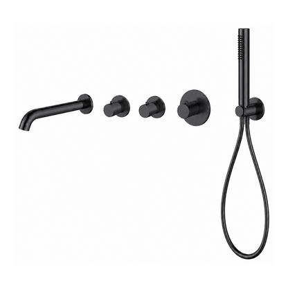 15040GM — 15040GM - Regn badset inbouw stopkranen, gun metal
