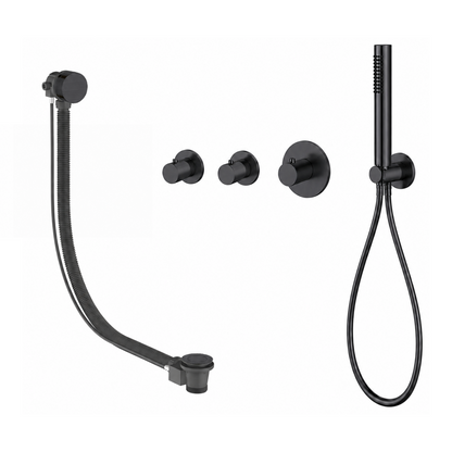 15041GM — 15041GM - Regn badset inbouw stopkranen met vulsysteem, gun metal