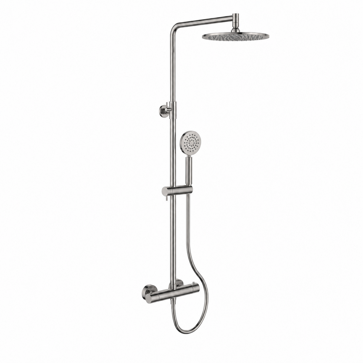 15100BN — 15100BN - Regn opbouw regendoucheset met ronde handdouche, nikkel