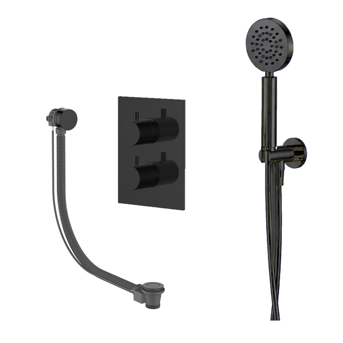 15139GM — 15139GM - Regn badset inb vkant met vsysteem en ronde h-douche, gun me