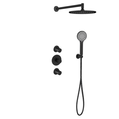 15227MB — 15227MB - Regn inbouw rdoucheset stkrn met 3-st handdouche, mat zwart