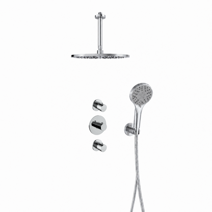 15228CR — 15228CR - Regn inb rdoucheset stkrn plafondarm 3-st hdouche, chroom