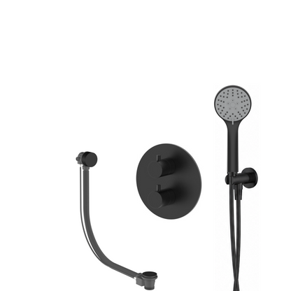 15238MB — 15238MB - Regn badset inbouw rond, vulsysteem 3-st h-douche, mat zwar