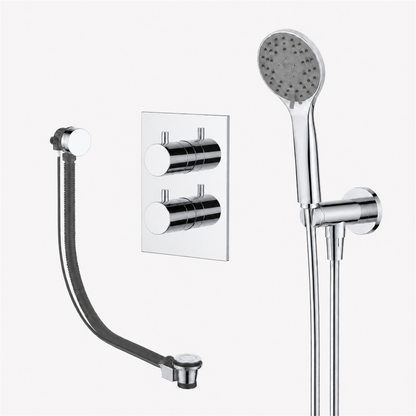 15239CR — 15239CR - Regn badset inbouw vkant, vulsysteem 3-st h-douche, chroom