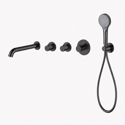 15240GM — 15240GM - Regn badset inbouw stopkranen, met 3-st handdouche, gun met