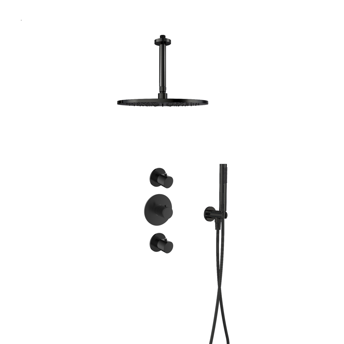 15328GM — 15328GM - Regn inbouw rdoucheset stkrn plafond met 30cm hdouche, gun m