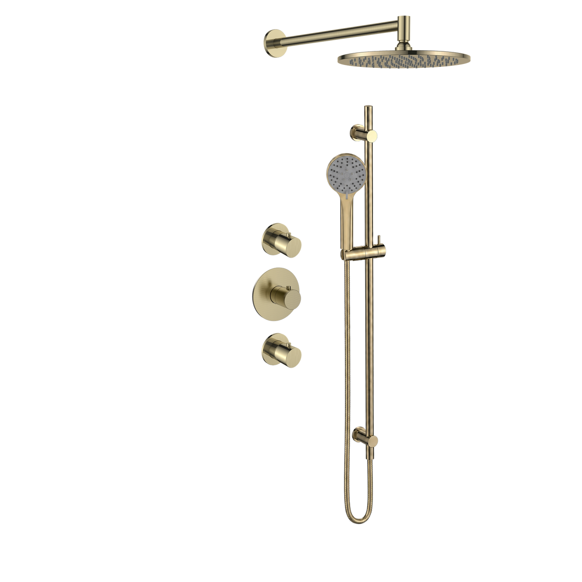 15329BB — 15329BB - Regn inb rdoucheset stkrn, glstng met 30cm hdouche, goud