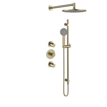 15329BB — 15329BB - Regn inb rdoucheset stkrn, glstng met 30cm hdouche, goud