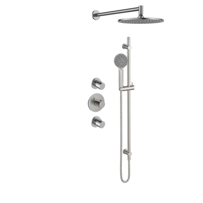 15329BN — 15329BN - Regn inb rdoucheset stkrn, glstng met 30cm hdouche, nikkel
