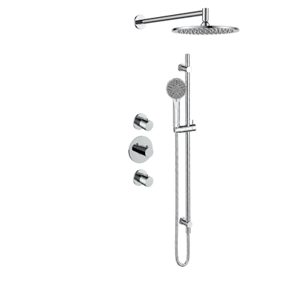 15329CR — 15329CR - Regn inb rdoucheset stkrn, glstng met 30cm hdouche, chroom