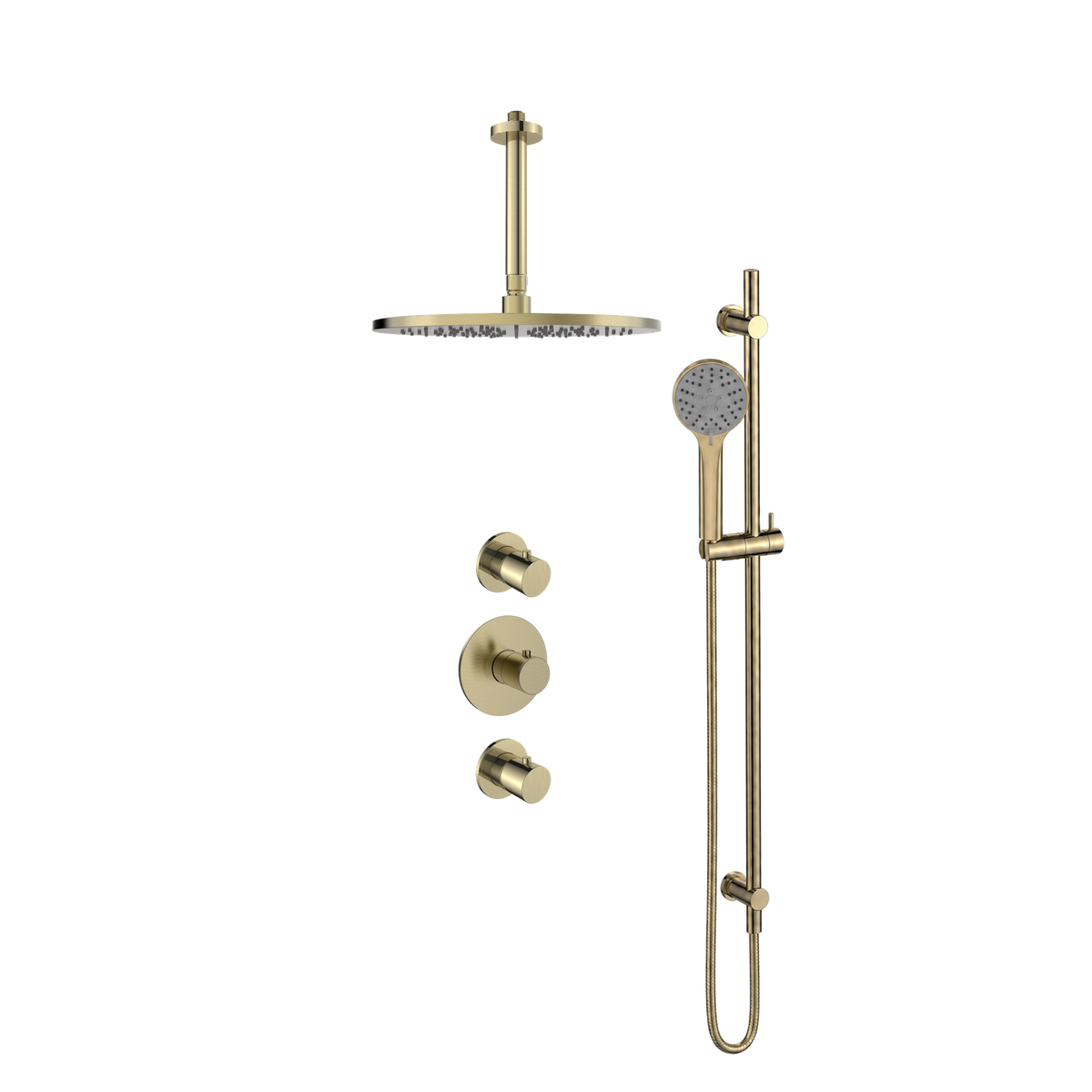 15330BB — 15330BB - Regn inb rdouchest stkrn, glstng, plfrm, 30cm hdouche, goud