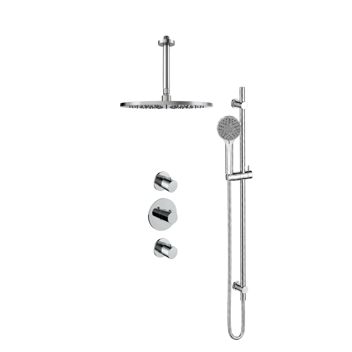 15330CR — 15330CR - Regn inb rdouchest stkrn, glstng, plfrm, 30cm hdouche, chro
