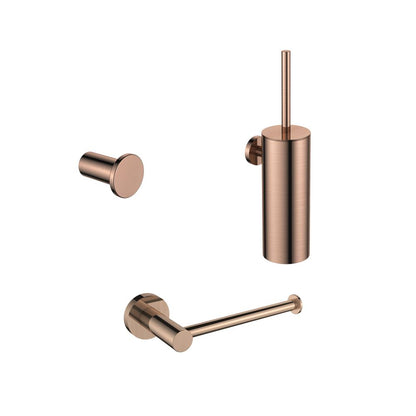 17012RG — 17012RG - Regn accessoireset toilet, geborsteld koper
