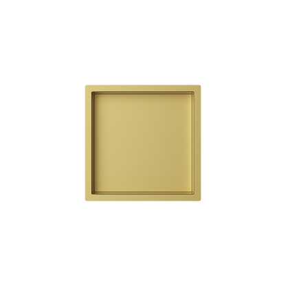 17107BB — Regn inbouwnis 30x30x7cm met LED, geborsteld goud
