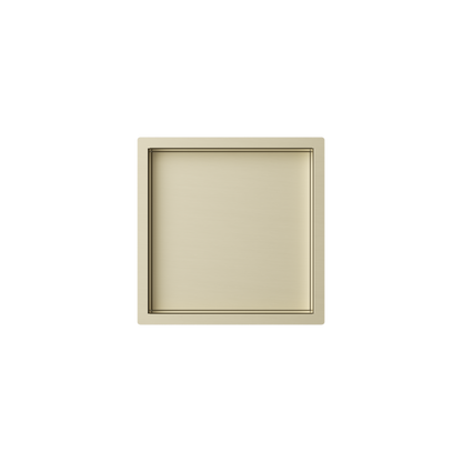 17107CH — Regn inbouwnis 30x30x7cm met LED, geborsteld champagne