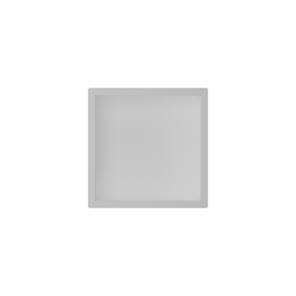 17107MW — Regn inbouwnis 30x30x7cm met LED, mat wit