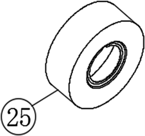 18043CR — Regn rozetten t.b.v. 10007, 10009 en 15000 chroom