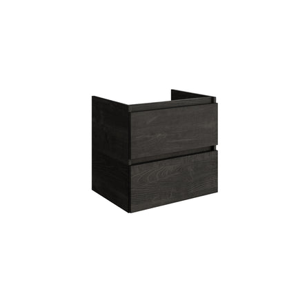 20062R35 — Regn onderkast dubbele lade 60cm, rook zwart