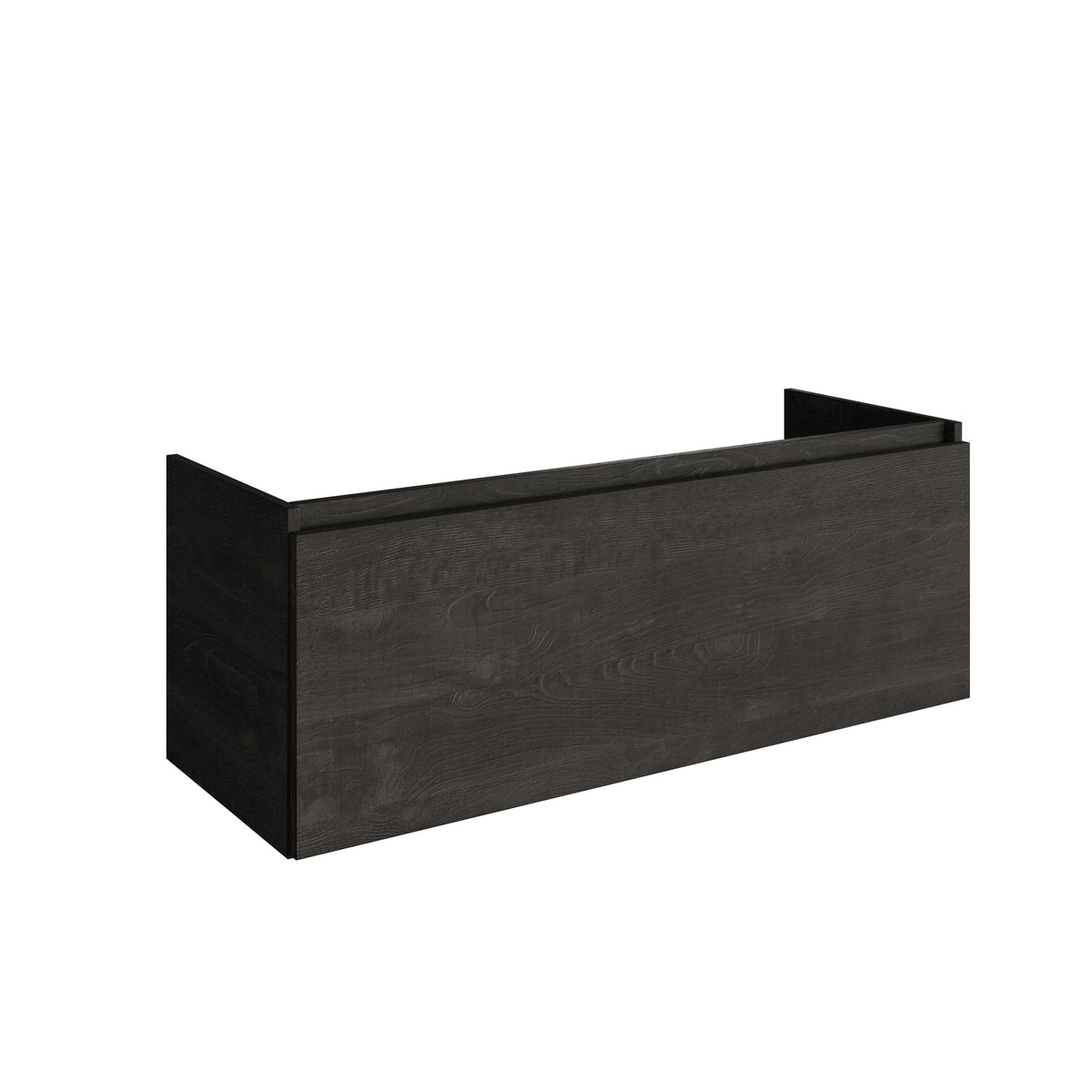 20120R35 — Regn onderkast enkele lade 120cm, rook zwart
