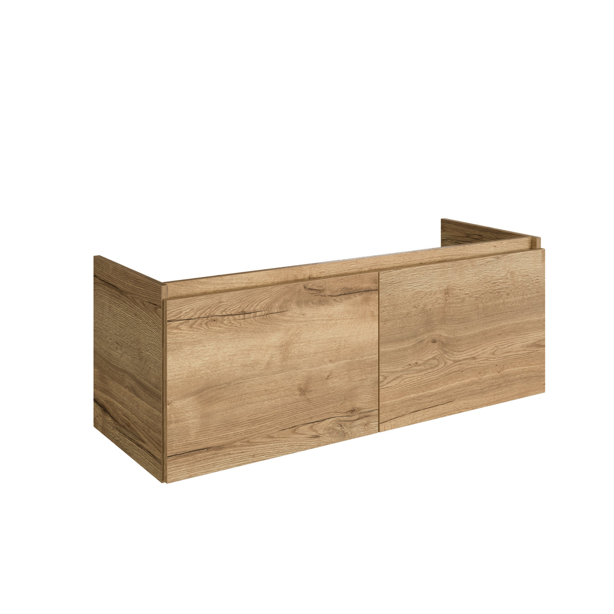 20121R17 — Regn onderkast dubbele lade H45 120cm, eiken