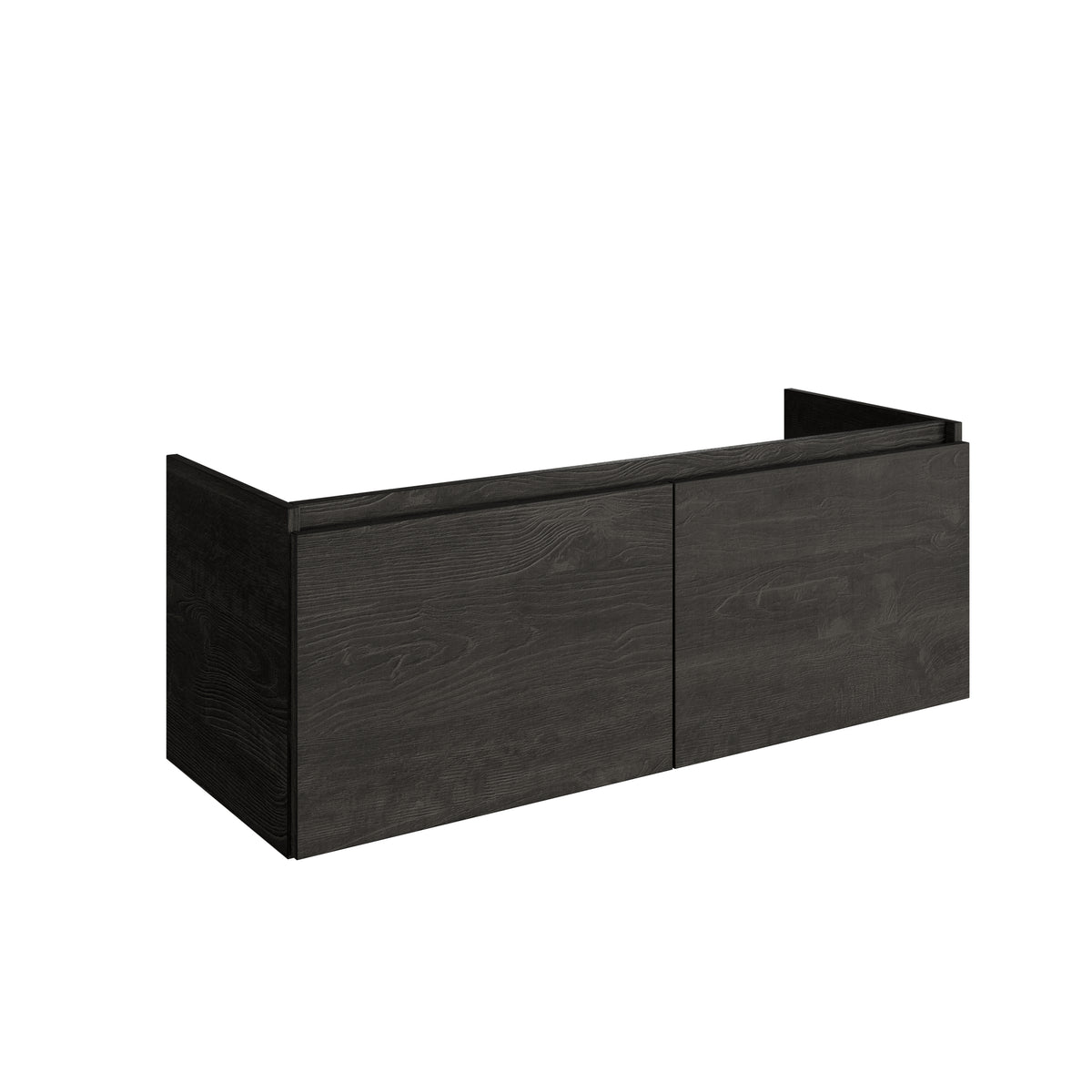 20121R35 — Regn onderkast dubbele lade H45 120cm, rook zwart