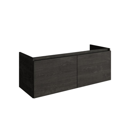 20121R35 — Regn onderkast dubbele lade H45 120cm, rook zwart