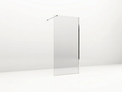 41110CR — Regn inloopdouche 110cm helder glas, chroom