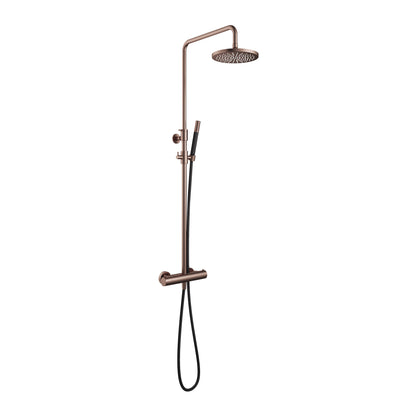 Hotbath SDS9BCP – 20 cm hoofddouche – staafhanddouche – Geborsteld koper PVD