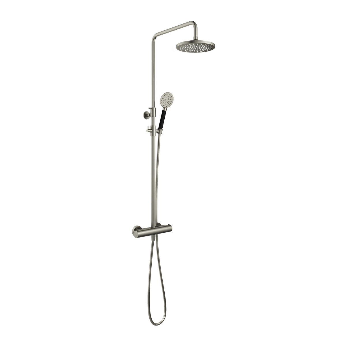 Hotbath SDS9GN14 – 25 cm hoofddouche – ronde handdouche – Geborsteld nikkel