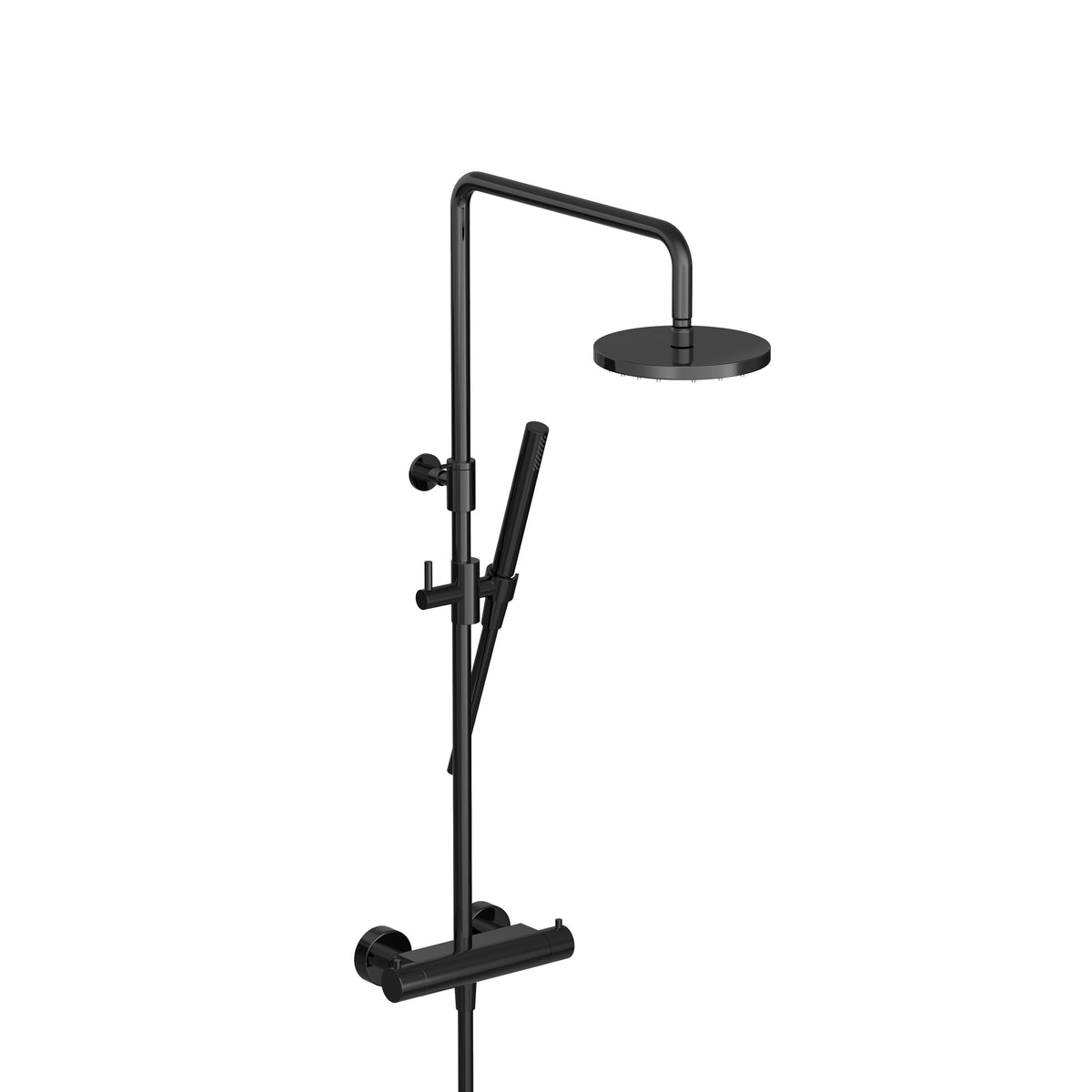 Hotbath SDS9PBP14 – 25 cm hoofddouche – ronde handdouche – Gepolijst zwart PVD