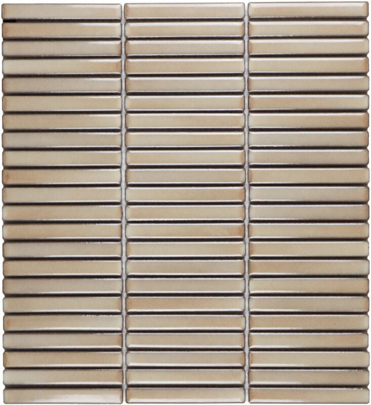 The Mosaic Factory Sevilla Kitkat mini finger Dessert Beige Glossy 12x92mm - SEF12225