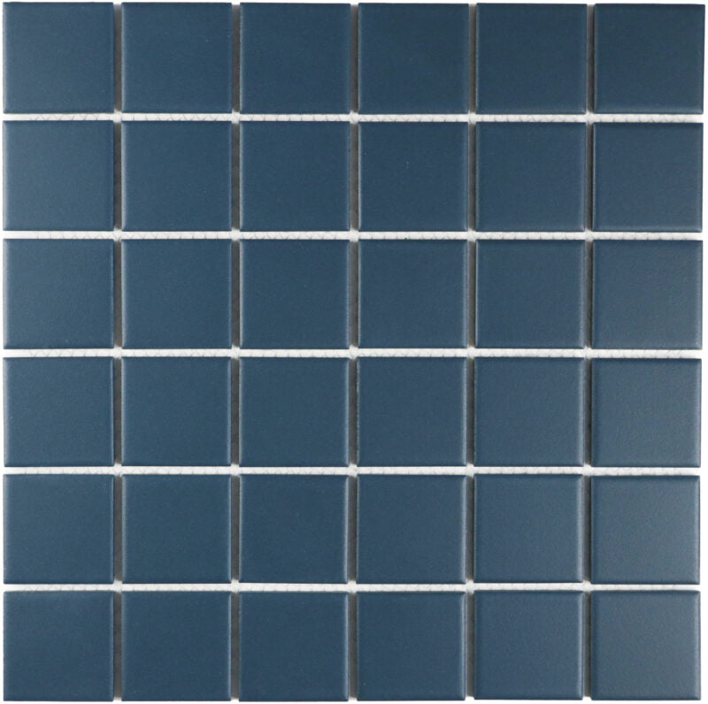 The Mosaic Factory Patterns Square Navy Blue Matt 48x48mm - SM48710